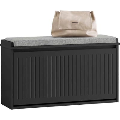 SoBuy Schoenenkast - FSR98-L-SCH - MDF - Max. 155kg - 80x26x45cm - Donker Grijs