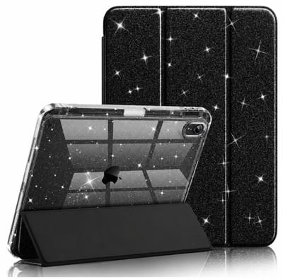Sounix Tablet hoes geschikt voor Apple iPad 11 (2025) A16 / Apple iPad 10.9 (2022) - Hoesje met Pencil Houder Uitsparing - Zwart