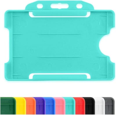 ID-kaarthouders - Houders Beschermers - Identificatie Tonen - Eenzijdig Open - 86 mm x 54 mm - Turquoise