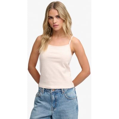 Superdry Athletic Essentials Cami Slanke Pasvorm Pink Grootte: 36