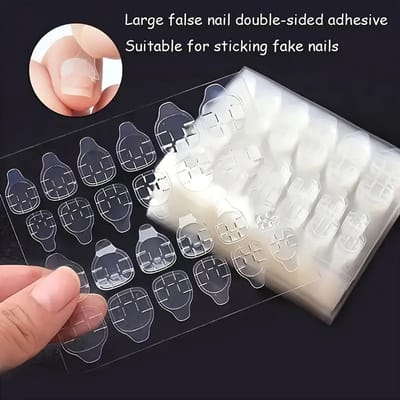 10 vel Dubbelzijdige Plakband Lijm voor Draagbare Valse Nagels Verwijderbare Transparante Jelly Tabs Press-on Nagels Plakband Lijm 10 sheet