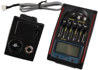 Dailygoods - LCD 5 Band Akoestische Gitaar Voorversterker - EQ LC-5 Equalizer - Eenvoudige installatie - Tuner voor elektrische gitaar - Ideaal voor m...