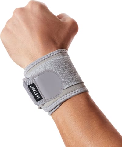U Fit One Pols Brace - 1 Stuk - Polsbandage - Wrist Support - Polssteun - Grijs