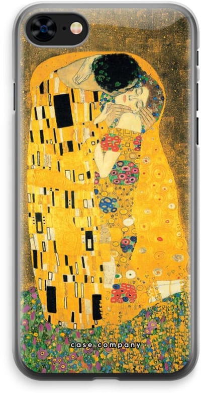 Case Company® - Hoesje geschikt voor iPhone 8 hoesje - Der Kuss - Soft Cover Telefoonhoesje - Bescherming aan alle Kanten en Schermrand