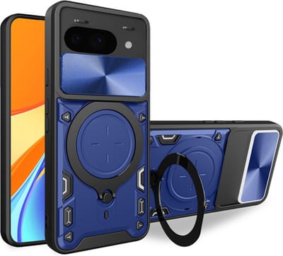 Hoesje geschikt voor Google Pixel 9a - Techsuit CamGuard Pro Back Cover - Blauw