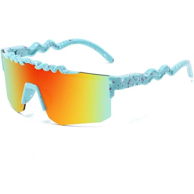 Lunettes de soleil pour baseball pour enfants de 5 à 16 ans Sport Lunettes de cyclisme Adolescents Garçons Filles Extérieur VTT Lunettes de vélo