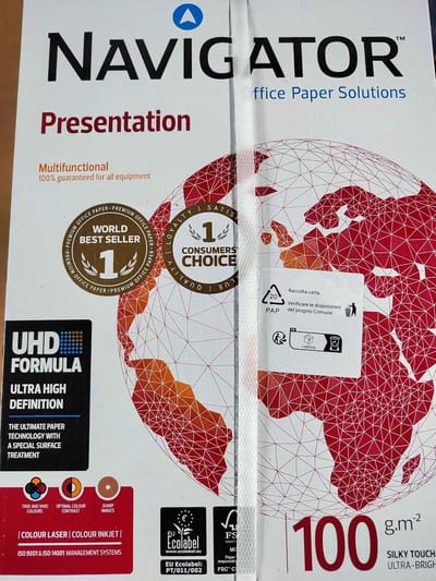 A4 Presentatiekopieerpapier 100g Wit - Hoogwaardige Kwaliteit, 2500 Vellen