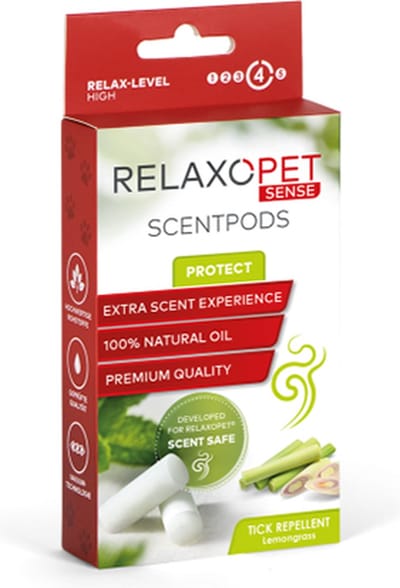 Relaxopet Sense Scent Pods Protect - Lemongrass - Geurpods Honden - Dieren Antistressmiddelen - Beschermende Geur - Anti-stress Hond - Citroengras - Honden Supplementen