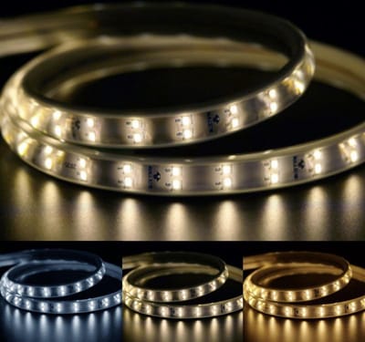 LED strip 220V Dubbel Rij 2835 IP65 (per meter) - Wit licht - Overig - Wit Neutre 4000K - 5500K - SILUMEN