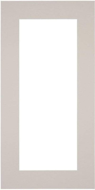 Passe-Partout Fotomaat 30x80 cm - Lijstmaat 50x100 cm - Grijs Graniet - Museumkarton - Fotolijst niet inbegrepen
