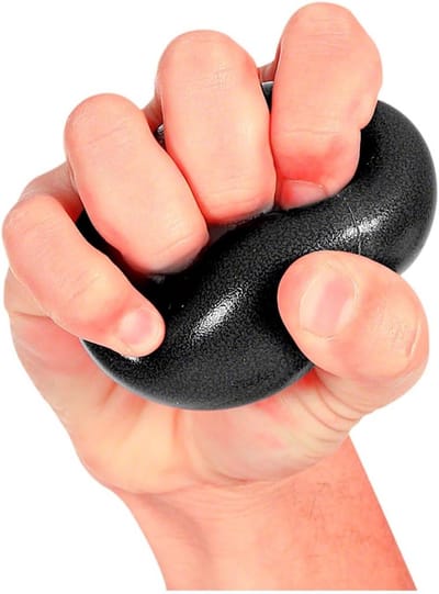 Antistress Bal - Handknijper - Spierversterking Hand - Latexvrij Materiaal - Eén Maat - Zwart