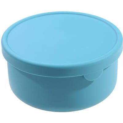 700ML Siliconen Voedselbewaarcontainer met Deksel Herbruikbare Luchtdichte Lunch Bento Boxen voor Volwassenen Kinderen Vriezer Camping Snackcontainer blauw