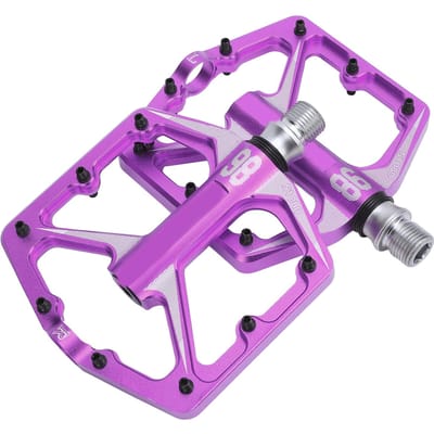 1 Paire Pédales de Vélo 3 Roulements Étanches Creuses Antidérapantes en Alliage d'Aluminium Pédales de Remplacement pour violet