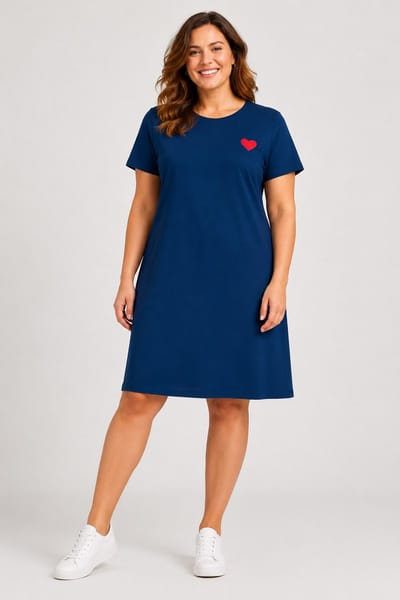 ONLY CARMAKOMA - CARANITA S/S O-NECK ABK DRESS JRS - Meisjes - Mini jurken
