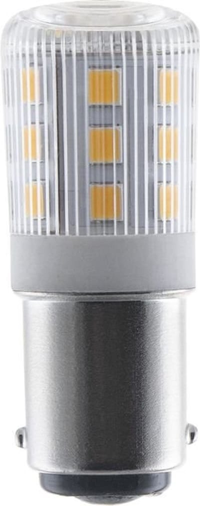 SPL LED Buislamp Ba15d 3W 3000K 250lm 230V - Helder - Warm Wit