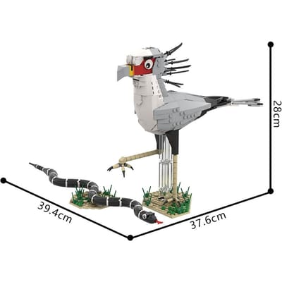 Gobricks MOC La Reine Tueuse - SecrétaireOiseau Briques de Construction Jouets Présente