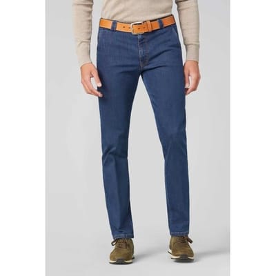 Meyer Jeans Roma T400 Denim Two-Way-Stretch Blue Stone / male