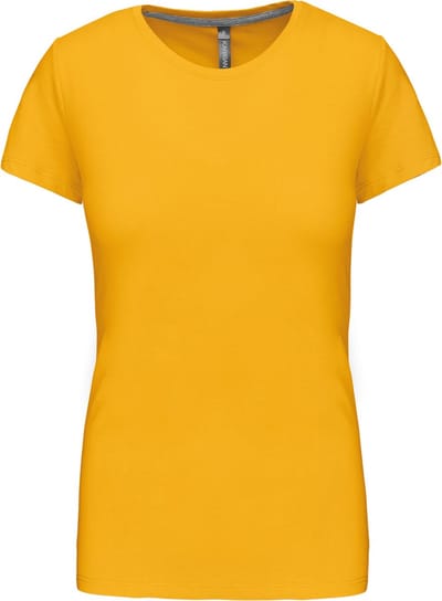 Kariban Dames t-shirt ronde hals korte mouwen K380 - Yellow - XXL