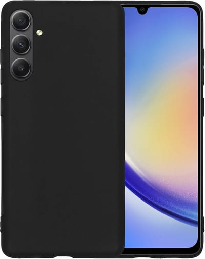 Hoesje - Geschikt voor Samsung Galaxy A34 - Sterk & Shockproof - Siliconen Case - Hoes Cover - Telefoonhoes - Zwart