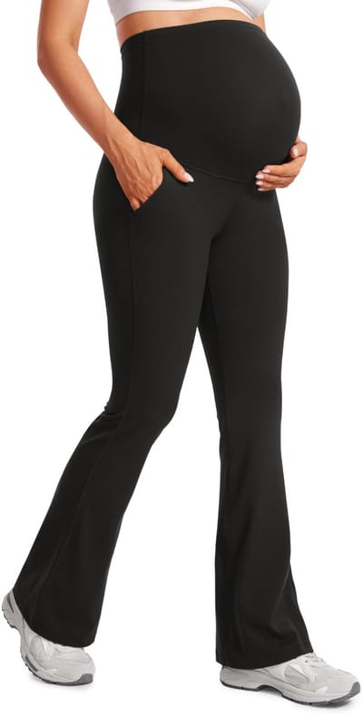 Allecto - Zwangerschapsleggings - Butterluxe - Zacht en comfortabel - 31 inch - Yoga en workout - Voor de actieve moeder - Maternity flare leggings