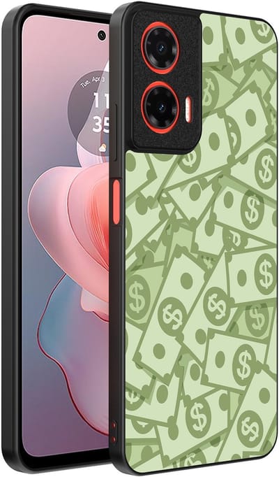 Smartphonica Telefoonhoesje Geschikt voor Motorola Moto G Power 2024 met Geld Opdruk - TPU Backcover Case With Money Design geschikt voor Motorola Moto G Power 2024