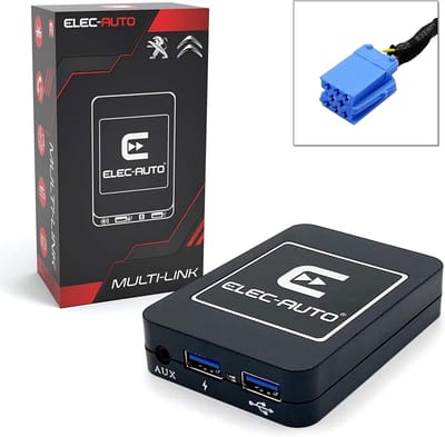 Auto Audio Interface - Muziek Streaming - Handsfree Bellen - Onzichtbare Inbouw - 8.3 x 6 x 1.8 cm