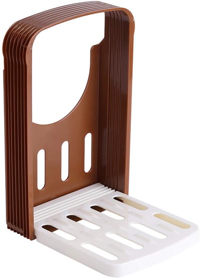 Dailygoods- Broodsnijmachine opvouwbaar - Handmatige Snijder - 4 Snijdiktes 5/20/24/30 mm - Antislip Onderkant - Hoogwaardig ABS-hars - Ruimtebesparend - Snijmachine