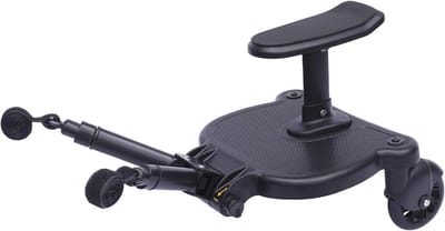 Meerijdplankje - Kinderwagen plank - Kind Vervoeren - Met Afneembare Zitting - Tot 25 kg - Zwart