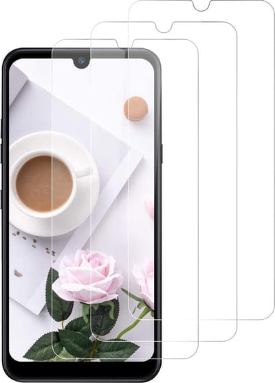Screenprotector Glas - Tempered Glass Screen Protector Geschikt voor: LG Q60 - 3x