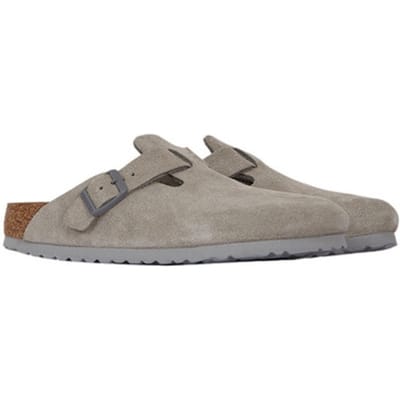 Slippers BIRKENSTOCK Mocassins Boston cuir nubuck imperméable