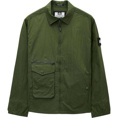 Weekend Offender Nylon overshirt voor heren (Groen)