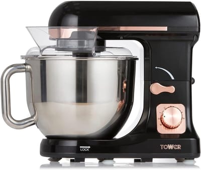 Krachtige 3-in-1 Keukenmixer met 1000W, 6 Snelheden en Planetaire Menging