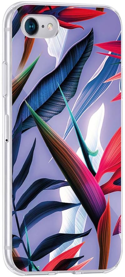 Bigben Connected, Hoesje geschikt voor iPhone SE 2022/SE/8/7/6S/6 - Hybride Semi-hardcase & Anti-Shock, Meerkleurig