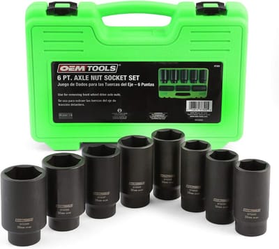Slagsleutelset Asmoeren 8-delig Metrisch 1/2" Aandrijving - 29mm tot 39mm