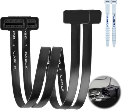 Diagnostisch Verlengsnoer - OBD II Adapter - Auto Uitlezen - Universele 16 Pin - 100 cm Lengte - Zwart