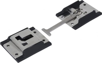 Deur vastzetter - Met tegenstuk - 130 x 45mm - Gegalvaniseerd