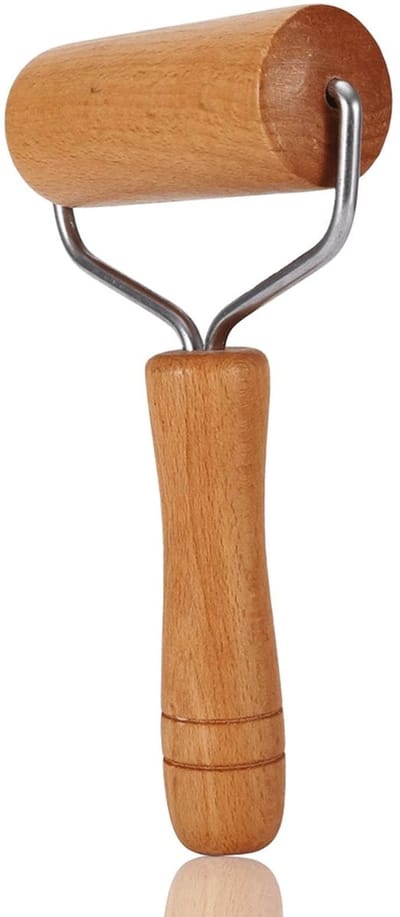 Dailygoods- Deegroller Professionele Houten Deegroller - Antiaanbaklaag - Bakgerei - Voor Koekjes/Pizza - Perfecte Balans - Uniforme Dikte