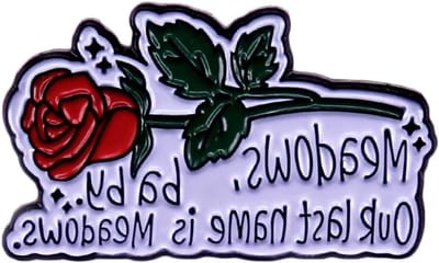 Emaille Pin - Badge Decoratie - Kleding Versieren - Handgemaakte Emaille Coating - 7 x 5 cm - Rose