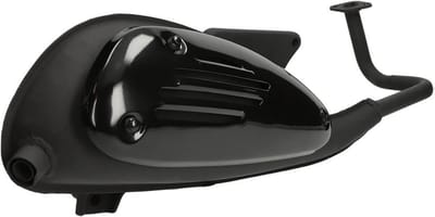 Uitlaat Mezoly zwart voor AGM VX50, BTC Riva 50cc 4 Takt