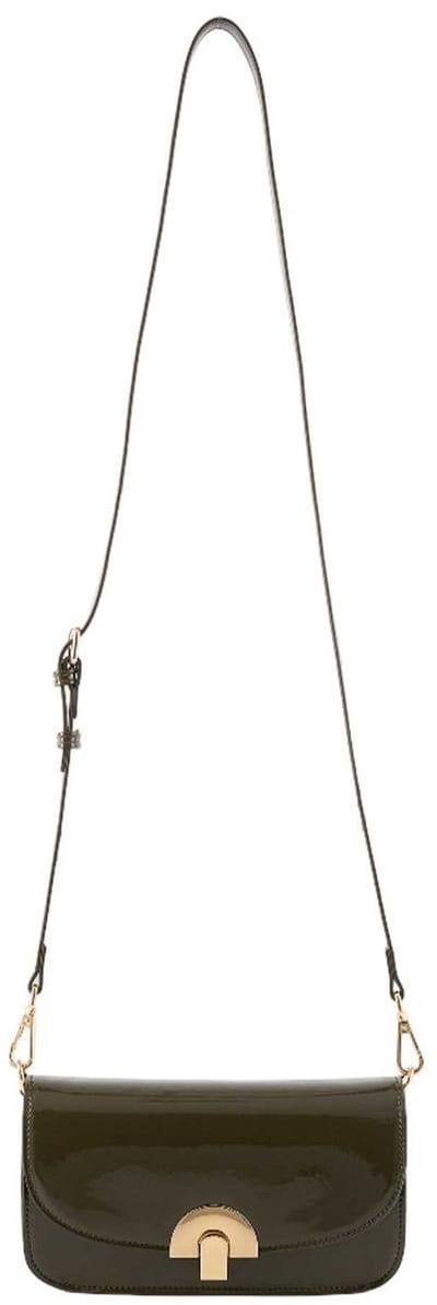 SEIDENFELT MANUFAKTUR schoudertas Grenaa Long Saddle Bag Khaki kaki