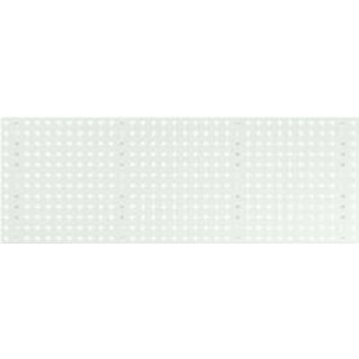 Bodempaneel Perfo 1300, gatgrootte 9,2 x 9,2 mm, B 1300 x D 13 x H 457 mm, gepoedercoat plaatstaal, lichtgrijs RAL 7035