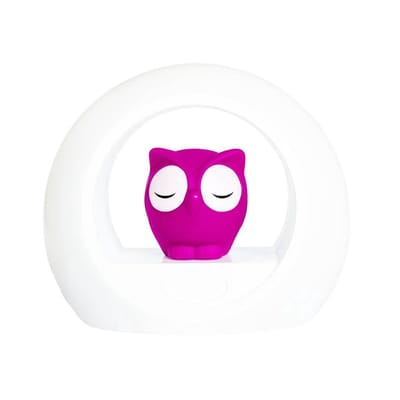 Zazu Lou Uil - Nachtlampje - Roze  - Kinderlamp met geluidsensor en nachtlamp functie