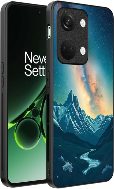 Smartphonica Telefoonhoesje Geschikt voor OnePlus Nord 3 met Sterrenhemel Opdruk - TPU Backcover Case With Space And Milkyway Design geschikt voor OnePlus Nord 3
