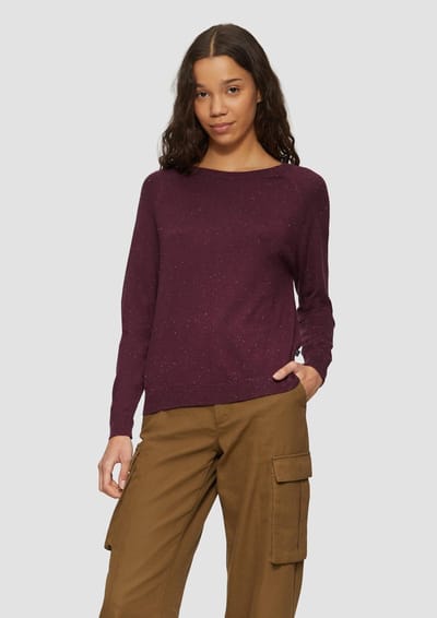 Q/S designed by - Pull - Maat XS - Vrouwen - 49W0 LILAC/PINK - Viscose