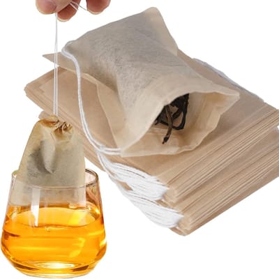 Pack van 600 Wegwerp Theezakjes, Filterzakjes voor Thee, Koffie en Kruiden (5 x 7 cm) - Ideaal voor Thuisgebruik en Catering
