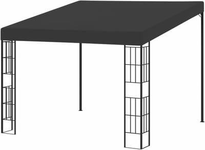 Wandpaviljoen - Partytent tuinpaviljoen - Buitenfeest beschutting - Vervangend dak - 3 x 3 m - Antraciet