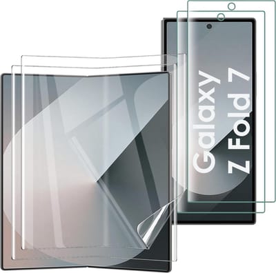 Screenprotector voor Samsung Galaxy Z Fold 7 - 2 stuks Beschermende kunststoffen transparante plastic schermfolie