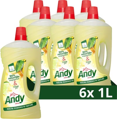 Andy Citrus Allesreiniger - 6 x 1 L - Voordeelverpakking