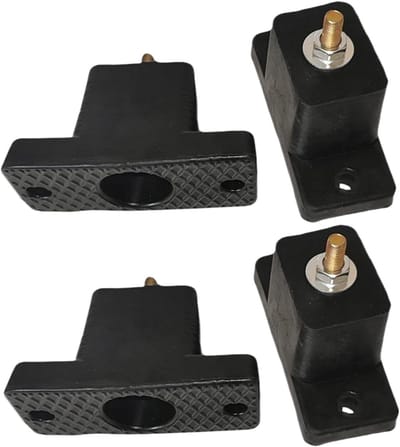 Trillingsdempende Pads - Geluidsisolator Set - Apparatuur Stabiliseren - Snel Gemonteerd - 4-Delige Set - Zwart
