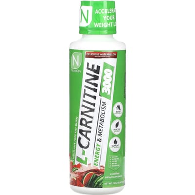 Nutrakey, L-Carnitine 3000, Pastèque Délicieuse, 16 fl oz (473ml)